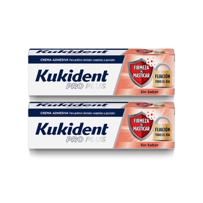 KUKIDENT Pro Plus Firmeza al Masticar Duplo 2x40g