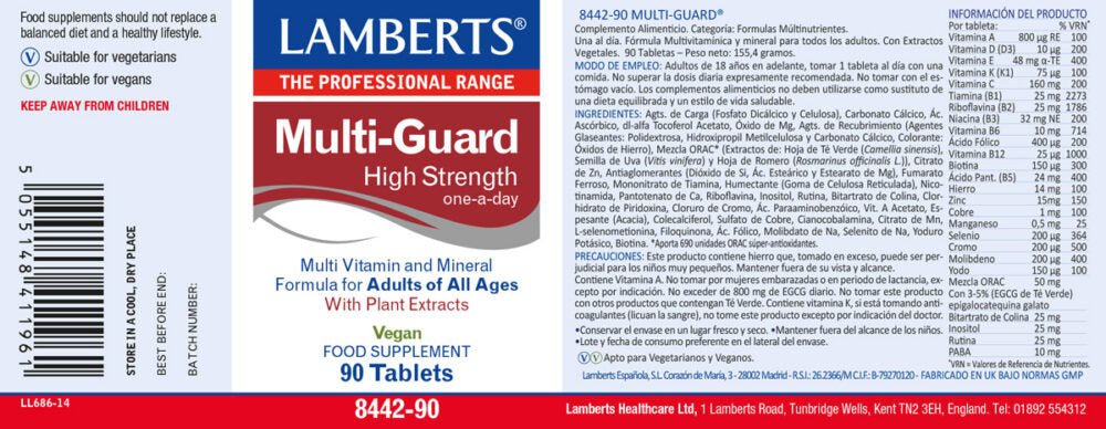 Lamberts Multi-Guard Vitamine e minerali 90 compresse
