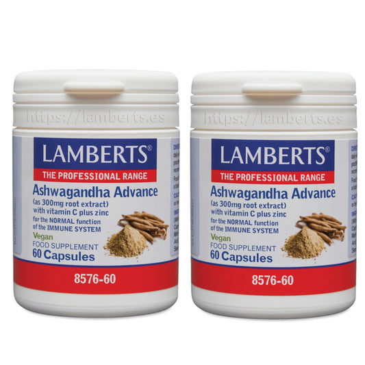 Lamberts Ashwagandha Advance Duplo 2x60 Cápsulas