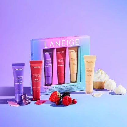 Laneige Ontheglow Balm Trio Gummy Bear Berry Vanilla 3 x 10g