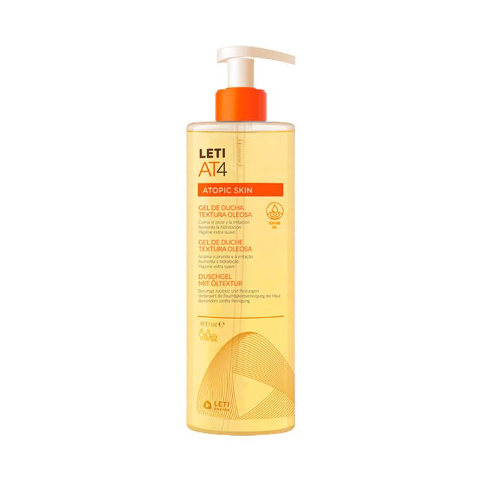 LetiAT4 Atopic Skin Gel de Ducha Textura Oleosa 400ml