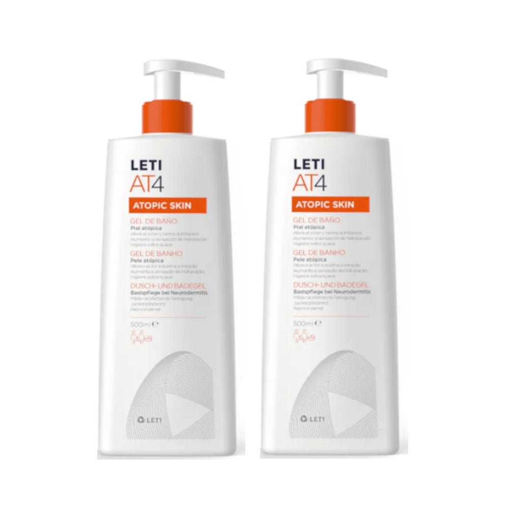 LETI AT4 Badegel Atopische Haut Duo 2 x 500 ml