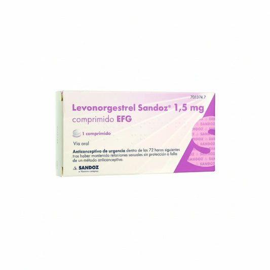 Levonorgestrel Sandoz Efg 1,5 mg 1 Comprimido