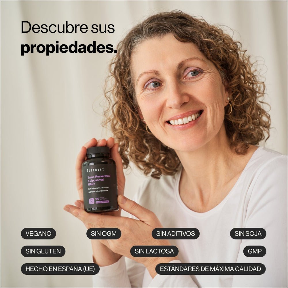 Zenement Trans-Resveratrol y NAD+ Liposomal 90 cápsulas