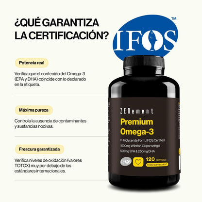 Zenement Omega-3 Premium 1000 mg 120 cápsulas