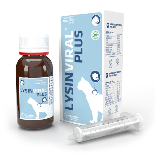 Pharmadiet Lysinviral Plus Gel Suplemento para Gatos 50ml