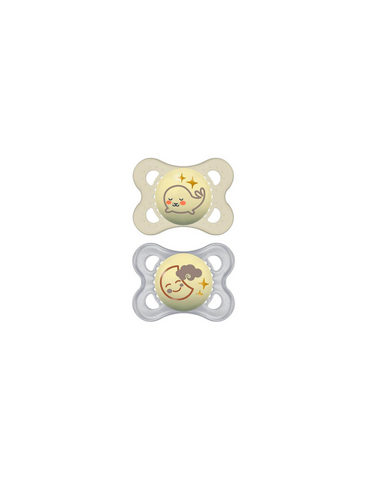 MAM Original Night Silicone Pacifier +0M 2 Units