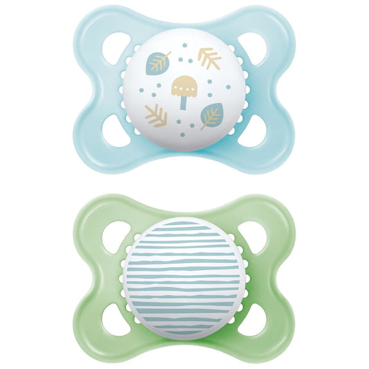 MAM Chupeta Original Silicone 2-6M 2 Unidades Azul