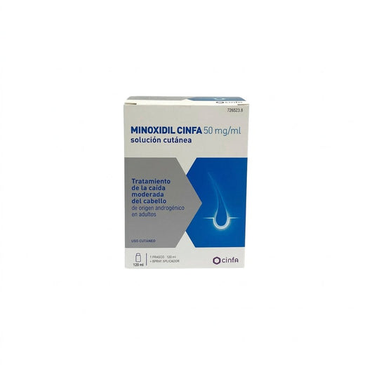 Minoxidil Cinfa 50 mg/ml Solución Cutanea 1 Frasco 120 ml
