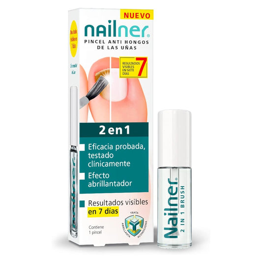 Nailner Pincel Anti Hongos de Uñas 2 en 1