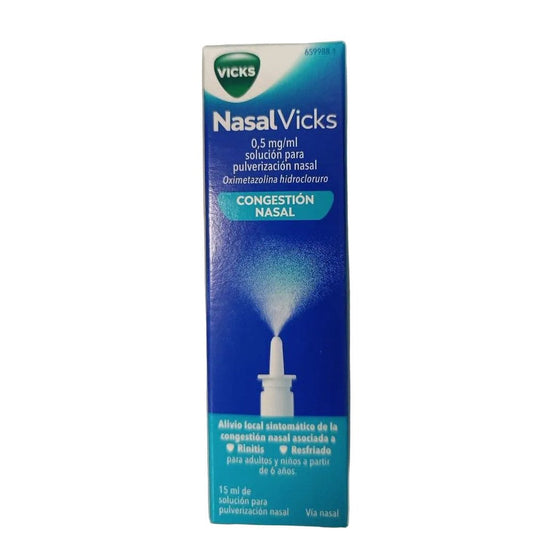 VICKS NasalVicks 0.5mg/ml Solución para Pulverización Nasal 15ml