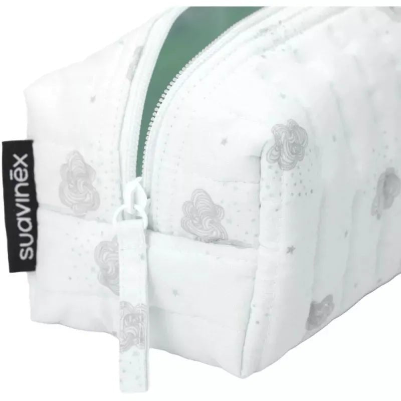 SUAVINEX Borsa da viaggio in tessuto blu Set di articoli essenziali per la cura del bambino