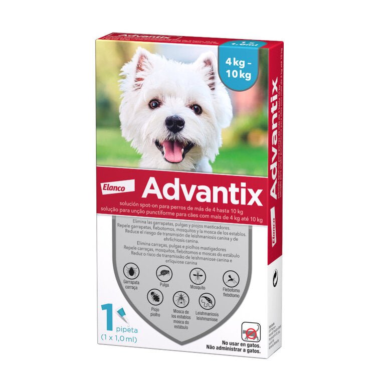 Elanco Advantix 4-10 Kg 24 Pipetas