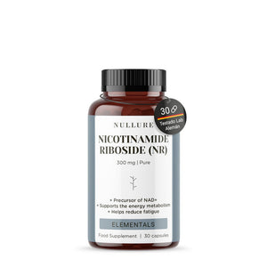 Nullure NAD+ Nicotinamida Ribósido 300 mg Antiedad Celular 30 Cápsulas