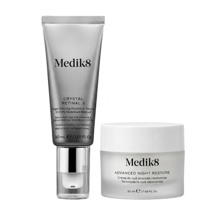 Medik8 Nighttime Nourish: Crystal Retinal 3 30 ml + Advanced Night Restore 12,5 ml