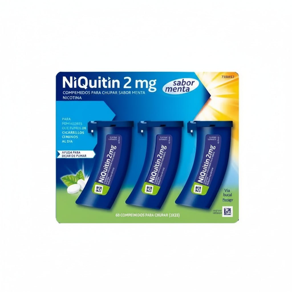 Niquitin 2 mg 60 Comprimidos Para Chupar (Sabor Menta)