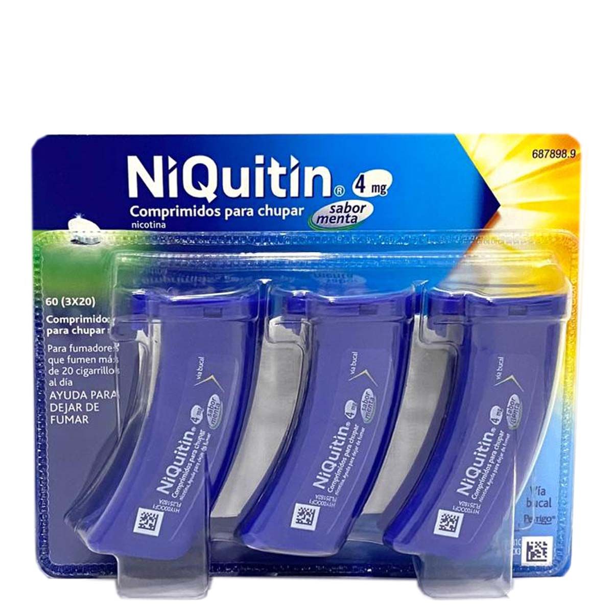 Niquitin 4 mg 60 Comprimidos Para Chupar (Sabor Menta)