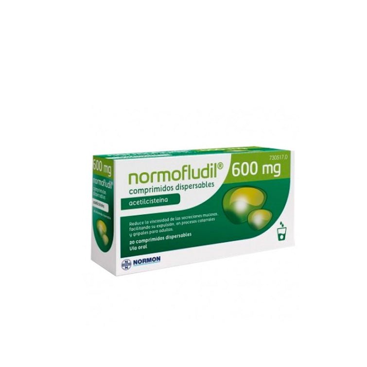 Normofludil Forte 600 mg 20 Comprimidos Dispersables