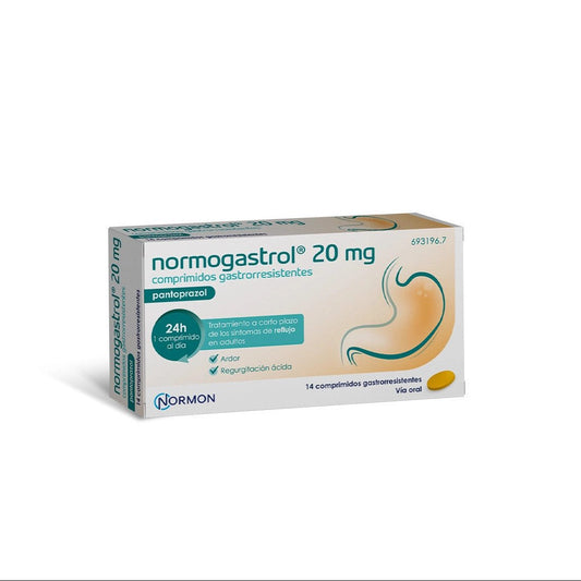 Normogastrol Efg 20 mg 14 Comprimidos Gastrorresistentes