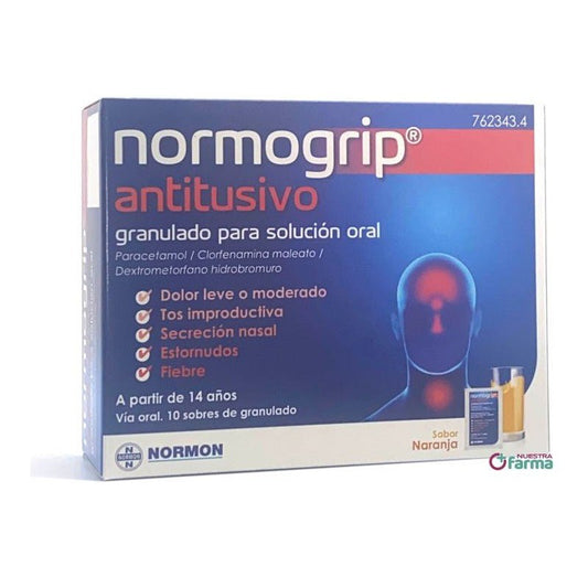 Normogrip 10 Sobres Granulado para Solución Oral