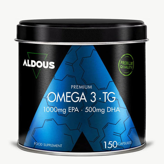 Aldous Bio Omega 3 Premium 1000 mg EPA y 500 mg DHA 150 Cápsulas
