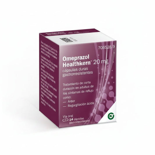 Omeprazol Healthkern 20 mg 14 Cápsulas Gastrorresistentes (Frasco)
