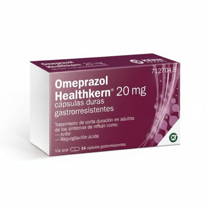 Omeprazol Healthkern 20 mg 14 Cápsulas Gastrorresistentes (Blister)