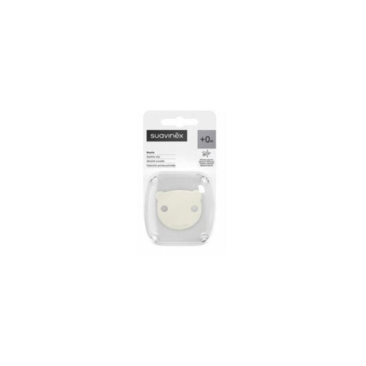 SUAVINEX Broche de Pinza Decorado (Osito Beige) 1un