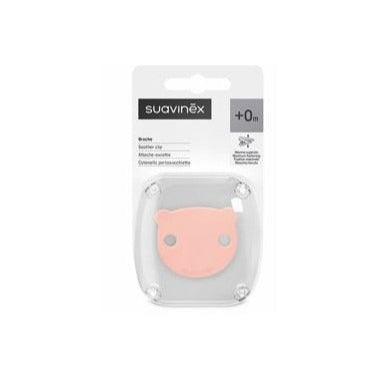 SUAVINEX Broche de Pinza Decorado (Osito Coral) 1un