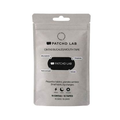 Patchd Lab cintas bucales Black 15 cintas