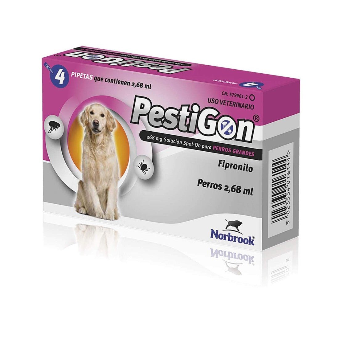 Pestigon Cães 268mg 20-40kg Pipetas Antiparasitárias – 4 un