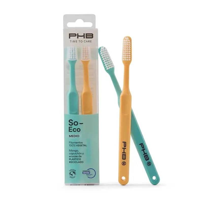 PHB Cepillo Dental Medio Time To Care So Eco 2 unidades