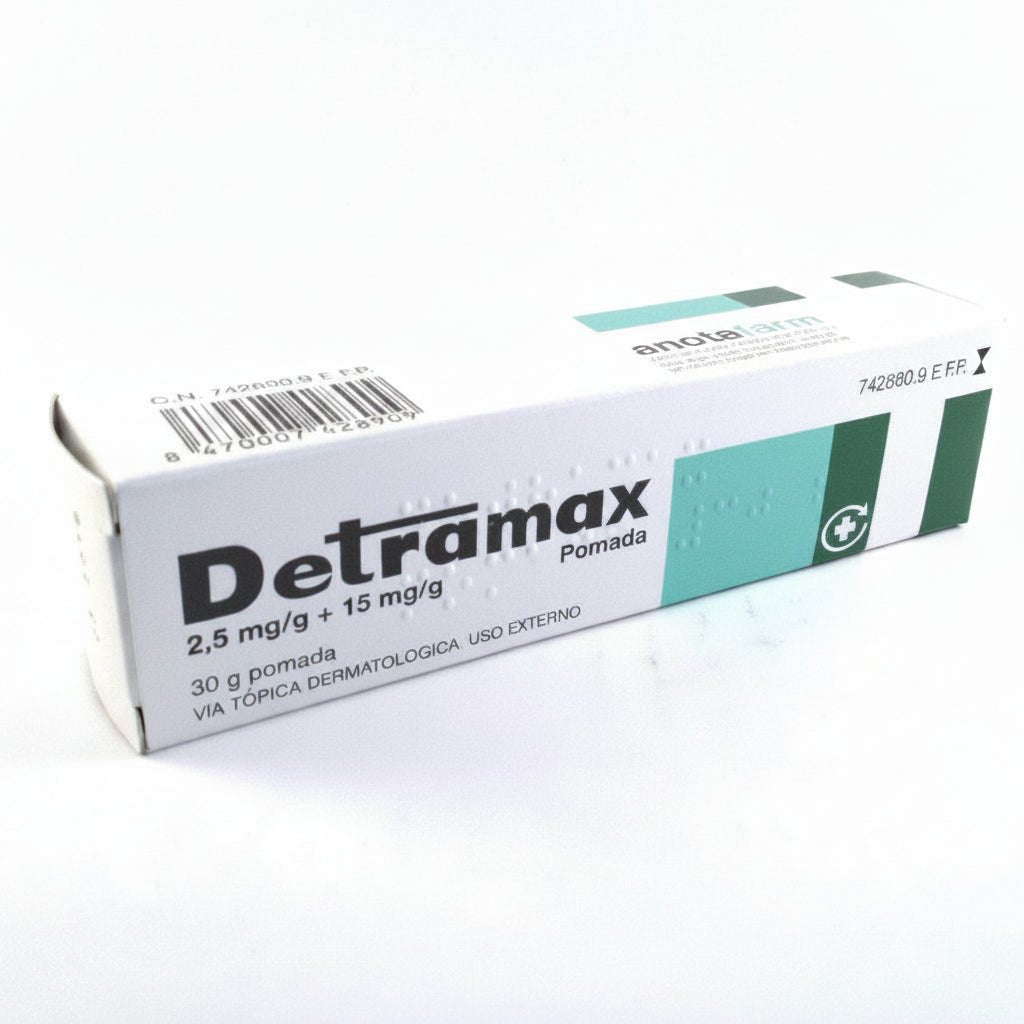 Detramax 2,5mg/g + 15mg/g Pomada 30g