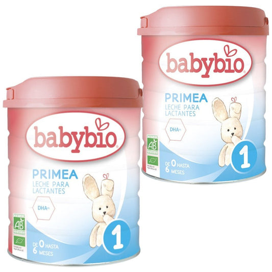 BABYBIO Primea 1 Leche de Inicio BIO 0-6m Duplo 2x800g