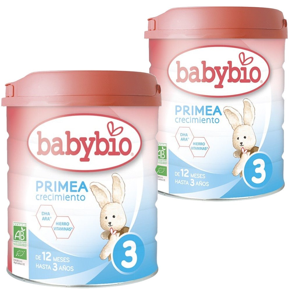 BABYBIO Primea 3 Latte di Crescita BIO +12m Doppio 2x800g