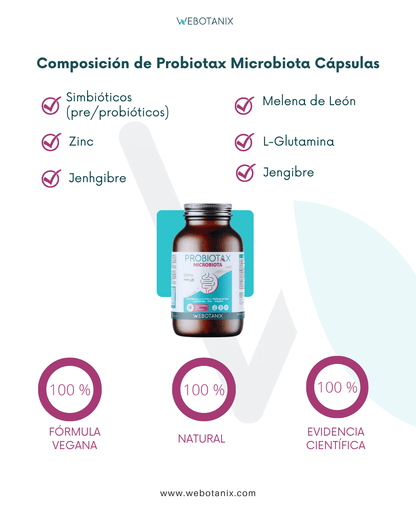 WeBotanix Probiotax Microbiota 60 cápsulas