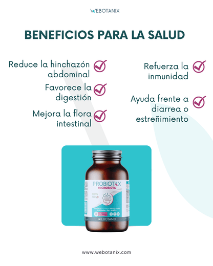 WeBotanix Probiotax Microbiota 60 cápsulas