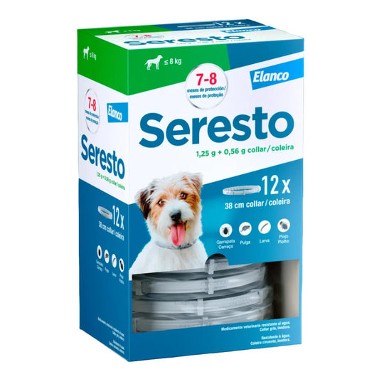 Elanco Seresto Collare Antiparassitario Cane Piccolo <8 kg – 12 unità