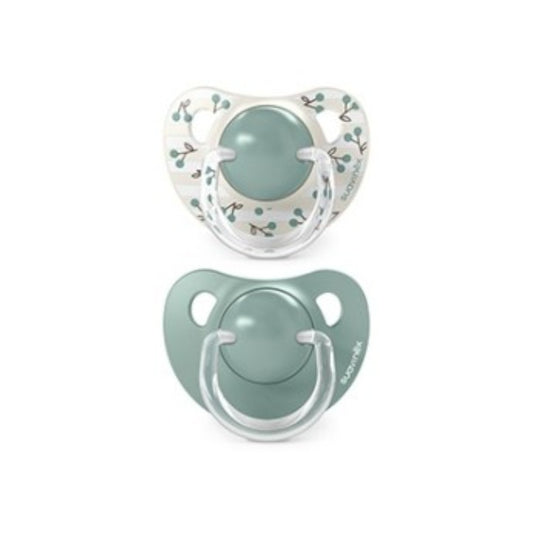 SUAVINEX Schnuller, anatomischer Silikonsauger, +18 Monate x2 (Rosa)