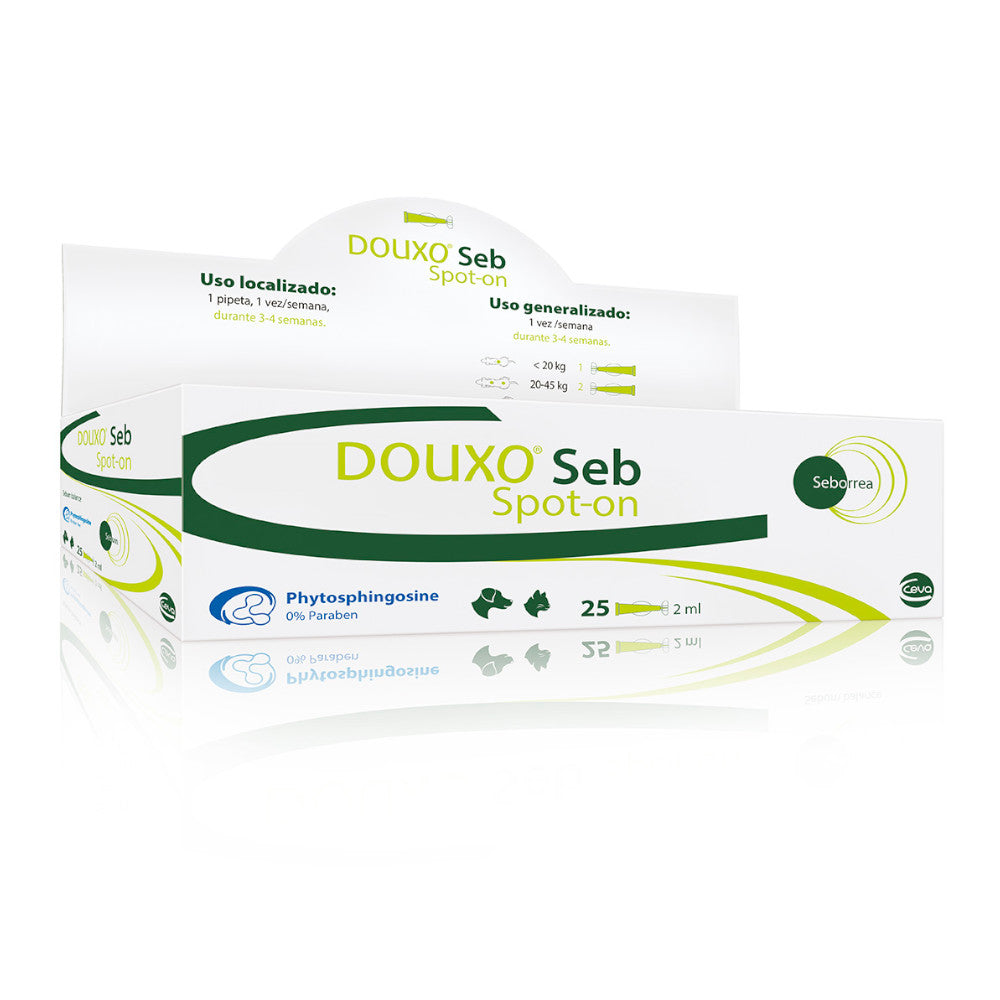 Douxo Seb Spot-On Soluzione Antiseborroica 25 pipette da 2ml