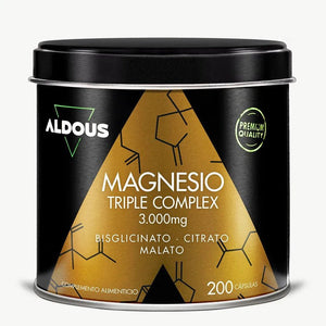 Aldous Bio Triplo Magnésio Complex 3000 mg – 200 Cápsulas