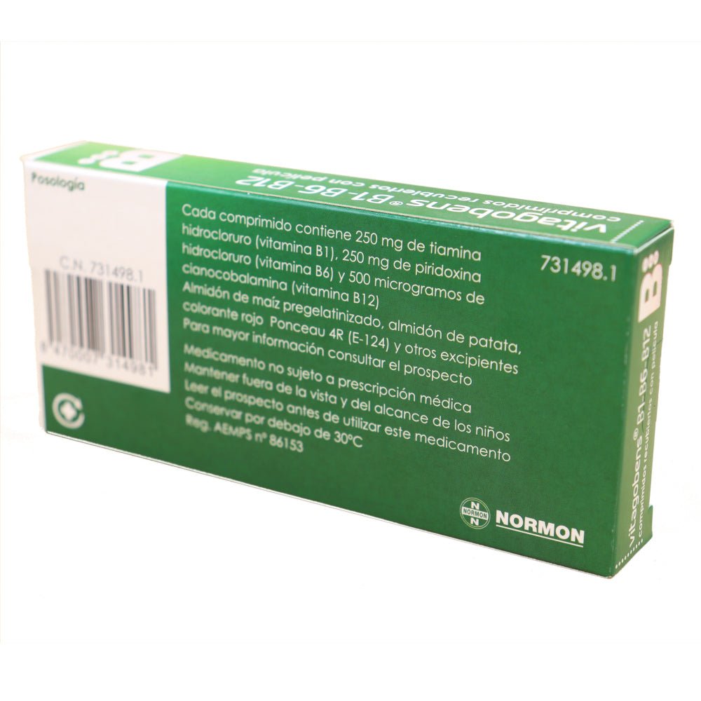 Vitagobens B1 B6 B12 30 Comprimidos Recubiertos