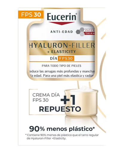 Eucerin Pack Elasticity Crema Anti-Età Giorno SPF30 + Ricarica
