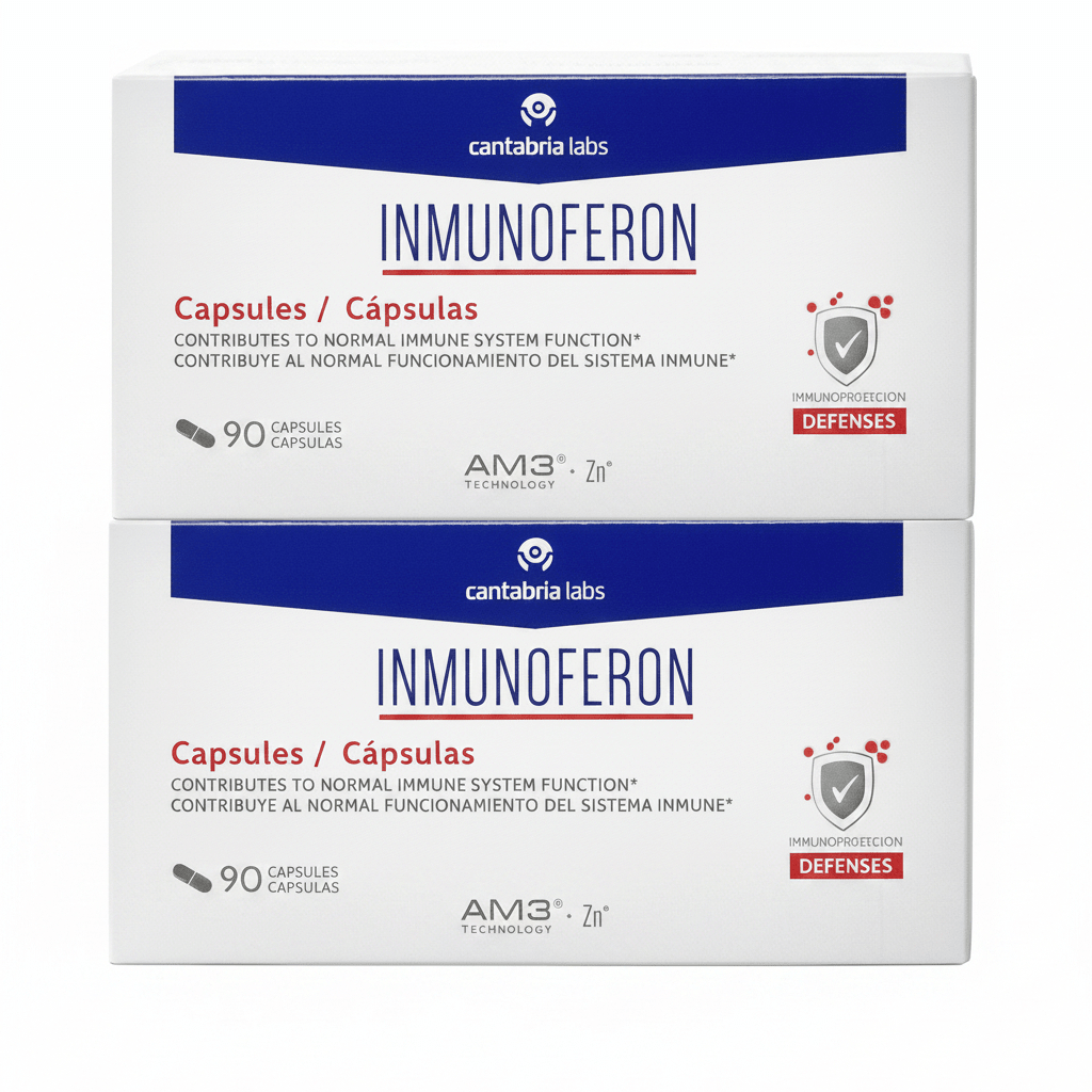 INMUNOFERON – Pack duplo défenses immunitaires 2x90 capsules