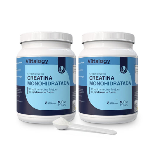 Vittalogy Creatina Monohidratada 2x300 gr【PACK AHORRO】