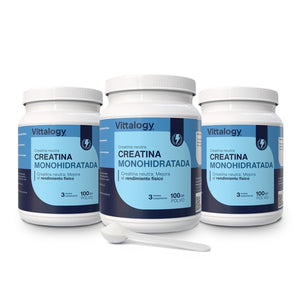 Vittalogy Creatina Monohidratada 300 gr (Pack de 3)