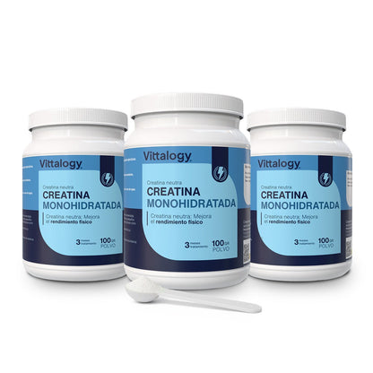Vittalogy Creatina Monohidratada 300 gr (Pack de 3)